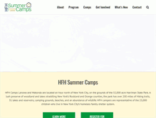 Tablet Screenshot of hfhcamps.org